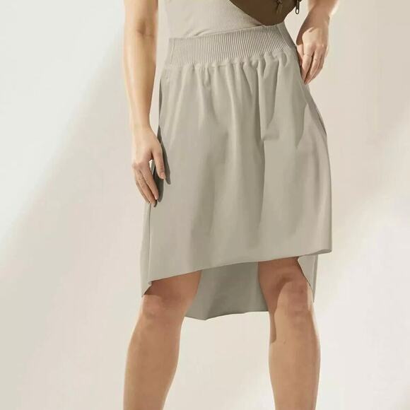 Athleta Cosmic Beige Hi-Lo Skirt Size 1X - Picture 1 of 10